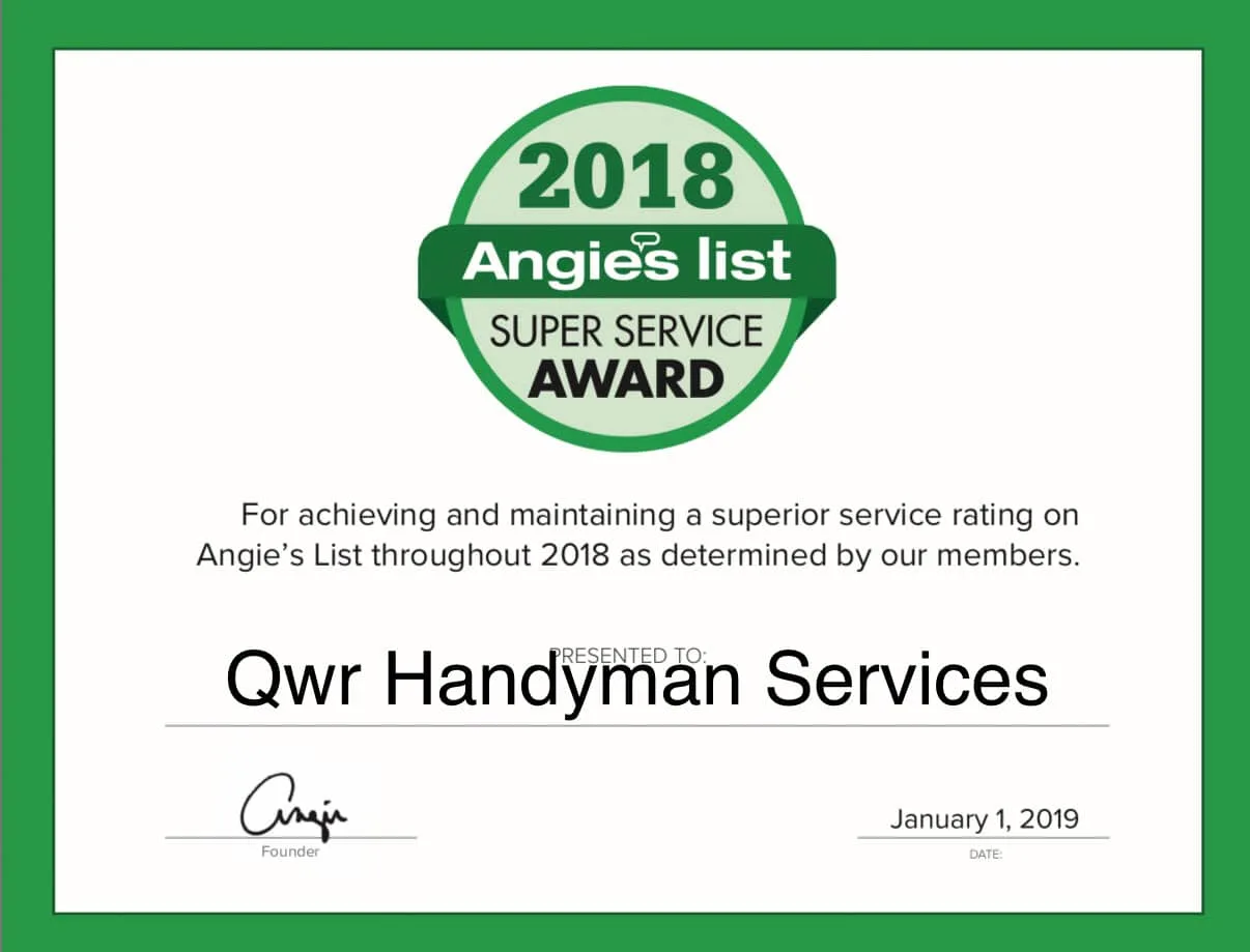 QWR Remodeling Super Service Award