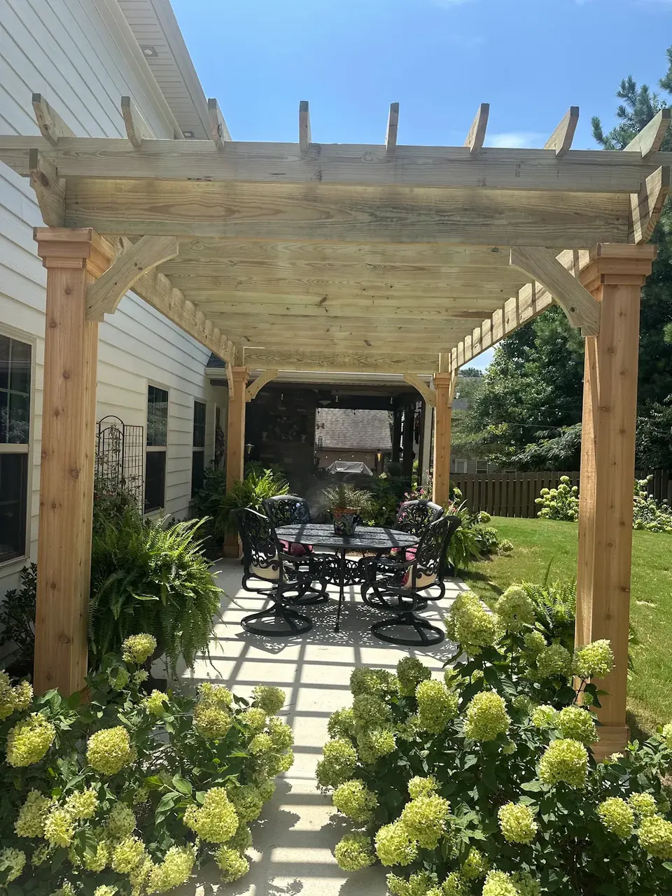 Cedar Pergola & Patio by QWR in Newnan, GA