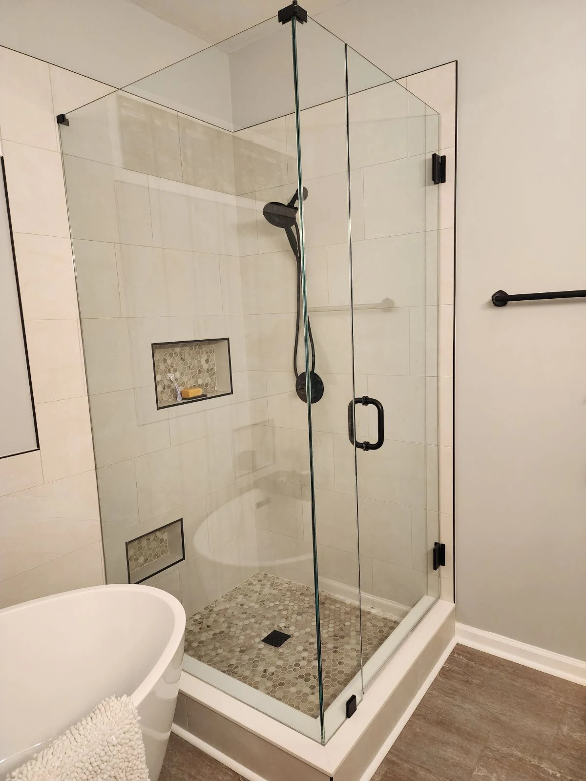 Bathroom Remodel & Frameless Shower by QWR in Newnan, GA