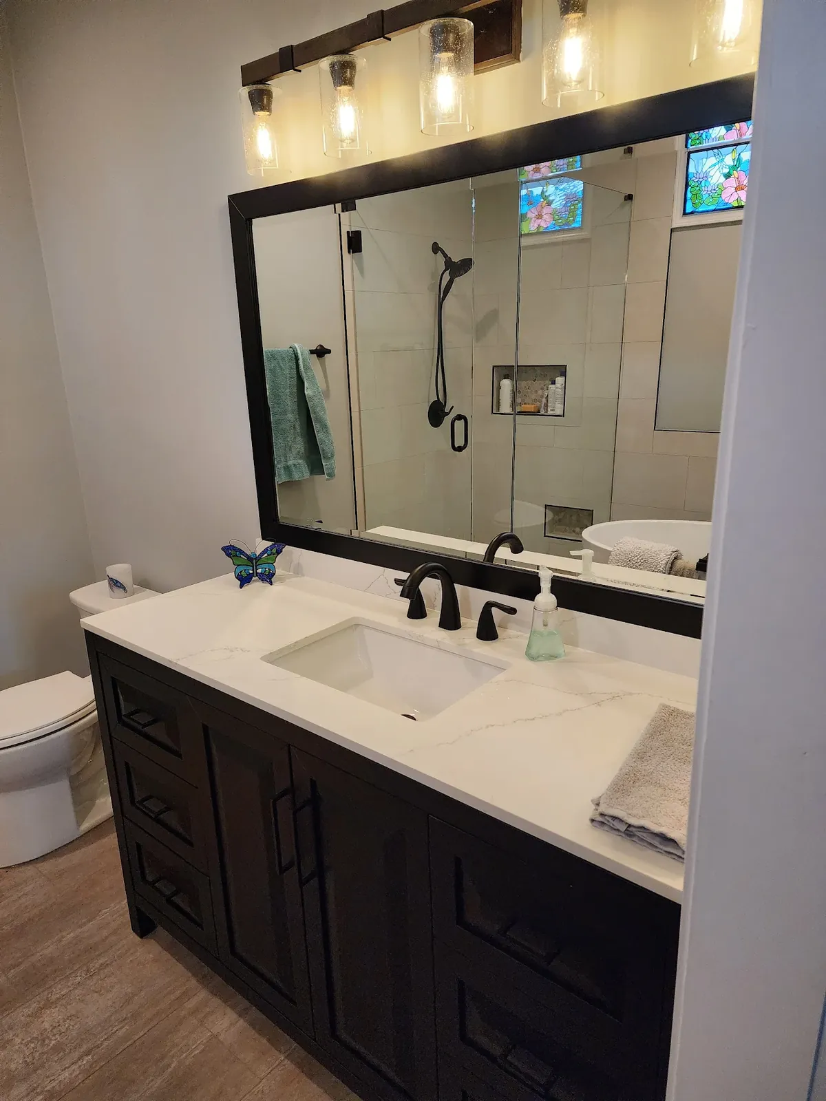 Bathroom Remodel & Frameless Shower by QWR in Newnan, GA