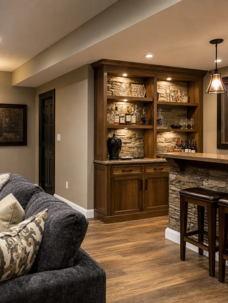 Basement Finishing result by QWR